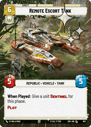 Remote Escort Tank - Hyperspace Foil