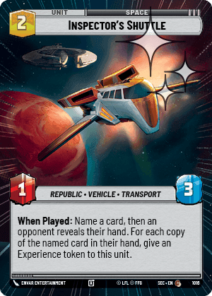 Inspector's Shuttle - Hyperspace Foil