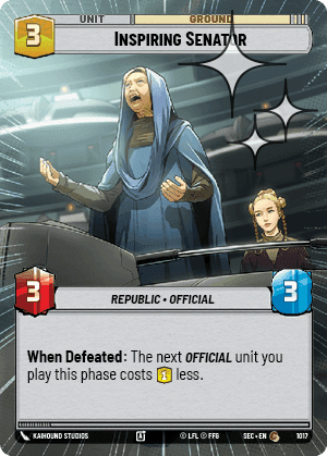 Inspiring Senator - Hyperspace Foil