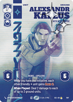 Alexsandr Kallus, With New Purpose - Prestige Foil