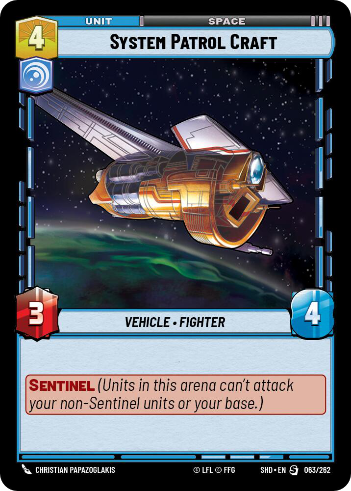 System Patrol Craft, Shadows of the Galaxy Card Art