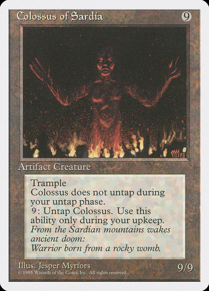 Colossus of Sardia, Fourth edition Card Art