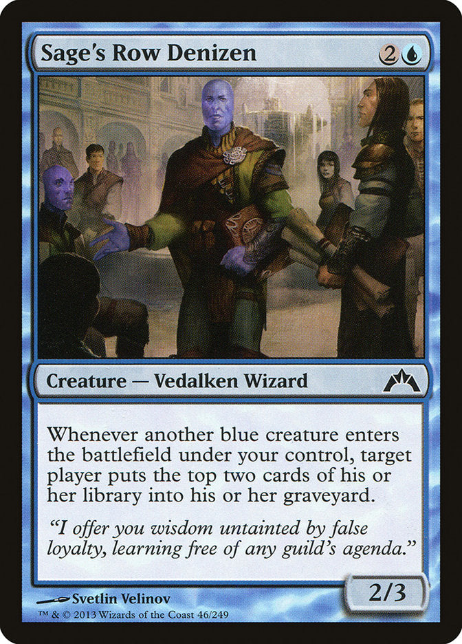 Sage's Row Denizen, Gatecrash Card Art