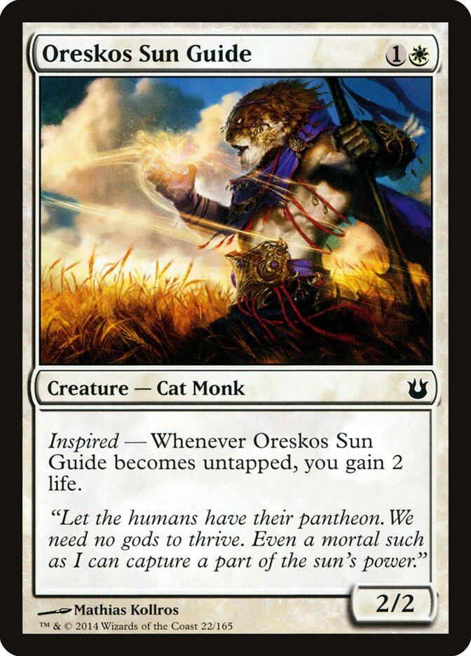 Oreskos Sun Guide, Born Of The Gods Card Art
