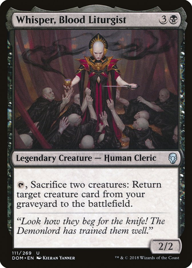 Whisper, Blood Liturgist, Dominaria Card Art