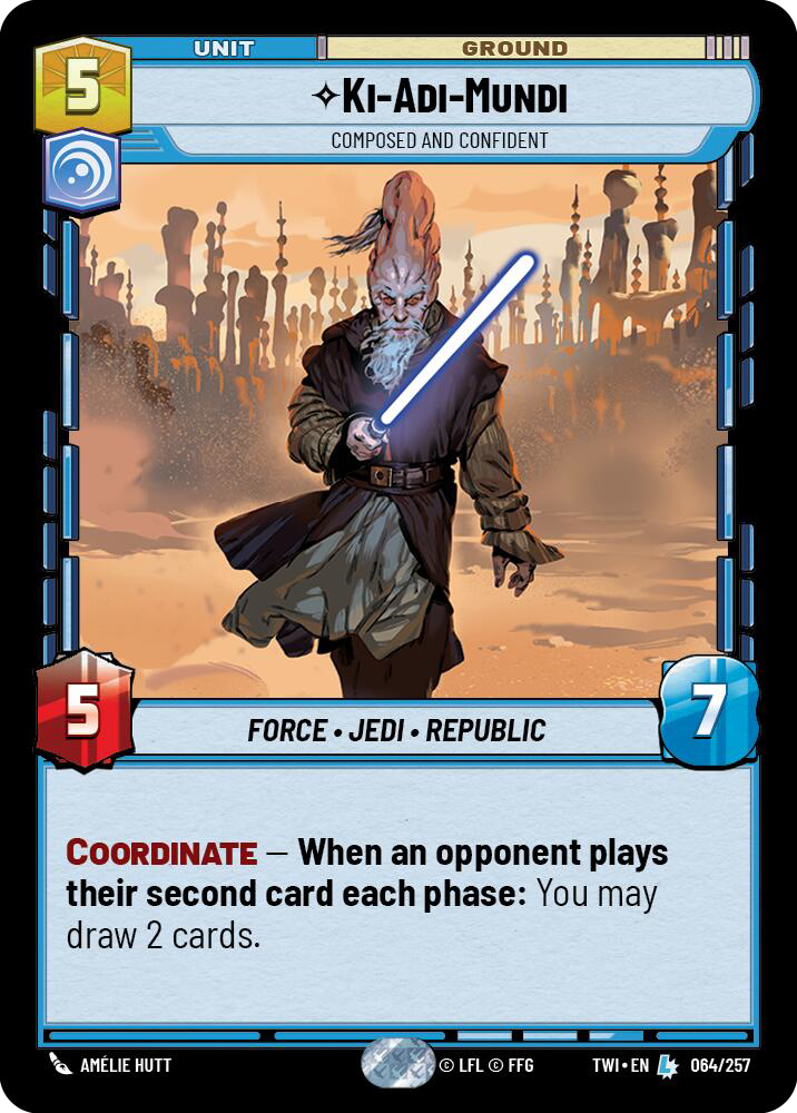 Ki-Adi-Mundi, Composed and Confident, Twilight of the Republic Card Art