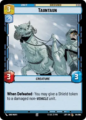 Tauntaun, Legends of the Force Card Art