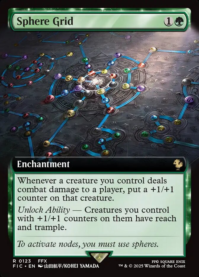 Sphere Grid, Final fantasy commander Card Art