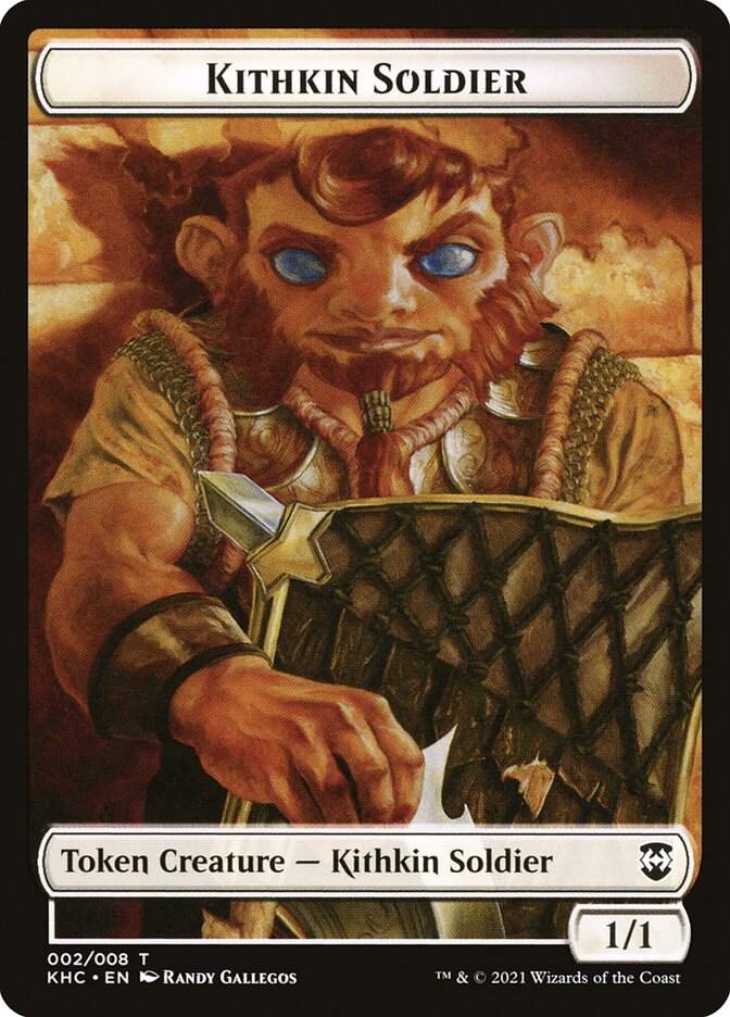 Kithkin Soldier, Kaldheim Commander Tokens Card Art
