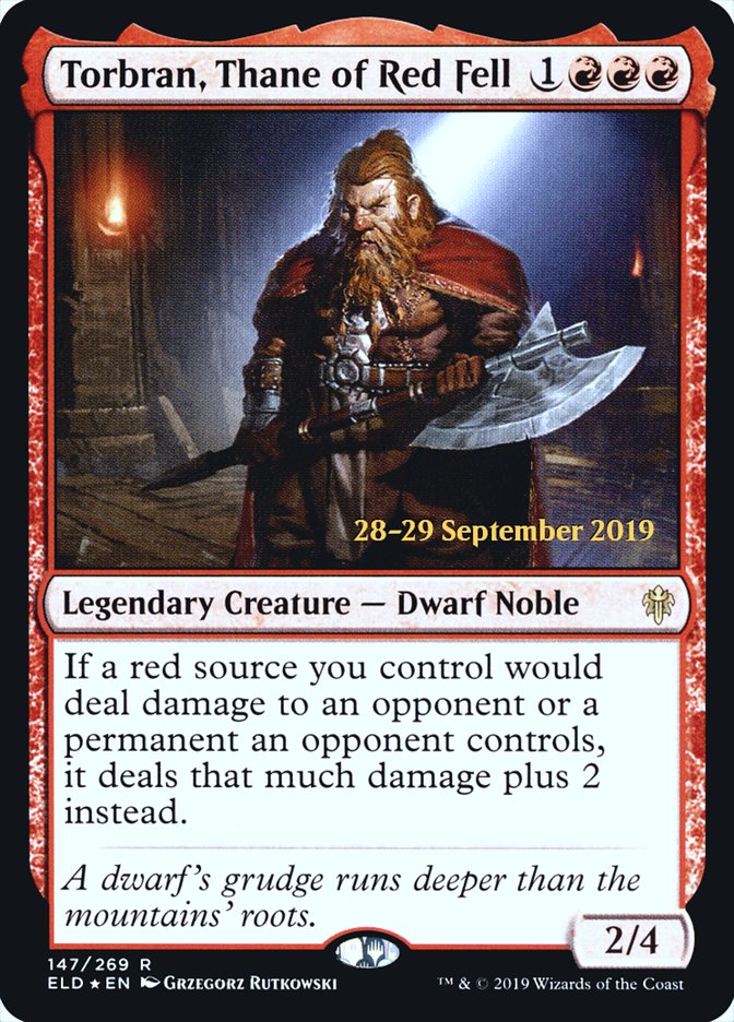 Torbran, Thane of Red Fell, Throne of eldraine promos Card Art