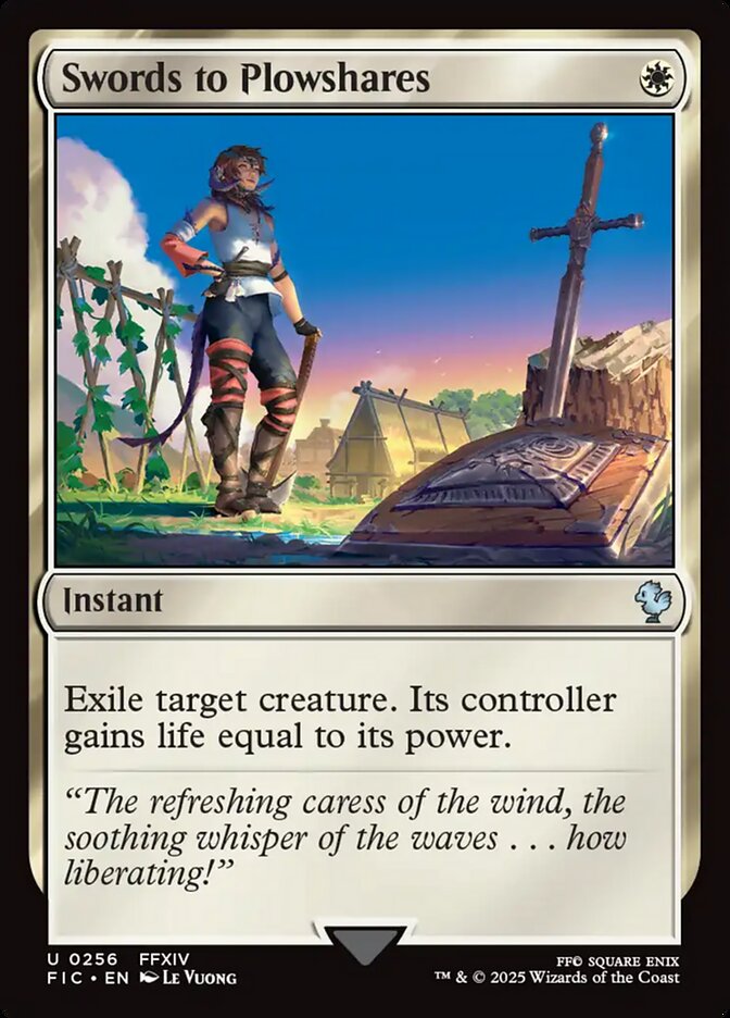 Swords to Plowshares, Final fantasy commander Card Art