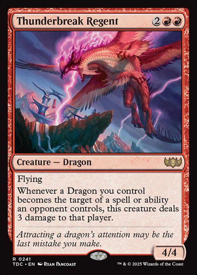 Thunderbreak Regent, Tarkir: dragonstorm commander Card Art