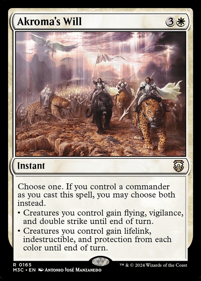 Akroma's Will, Modern horizons 3 commander Card Art