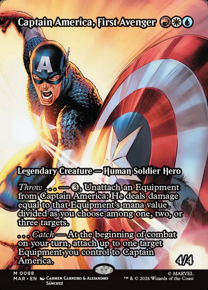 Captain America, First Avenger, Marvel Universe Card Art