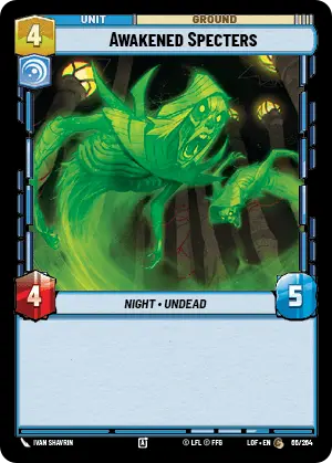 Awakened Specters, Legends of the Force Card Art