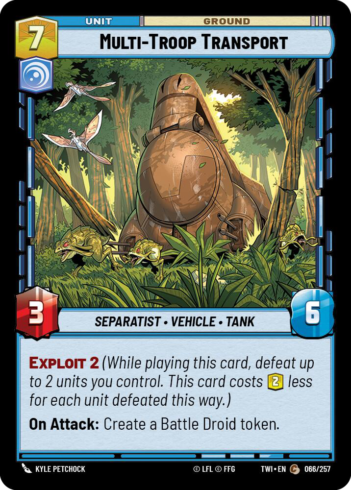 Multi-Troop Transport, Twilight of the Republic Card Art