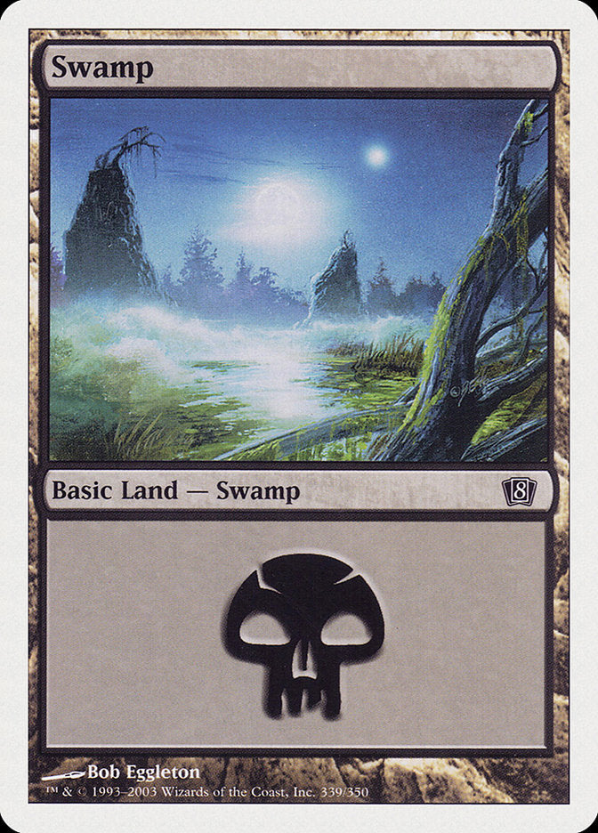 Swamp, Eighth edition Card Art