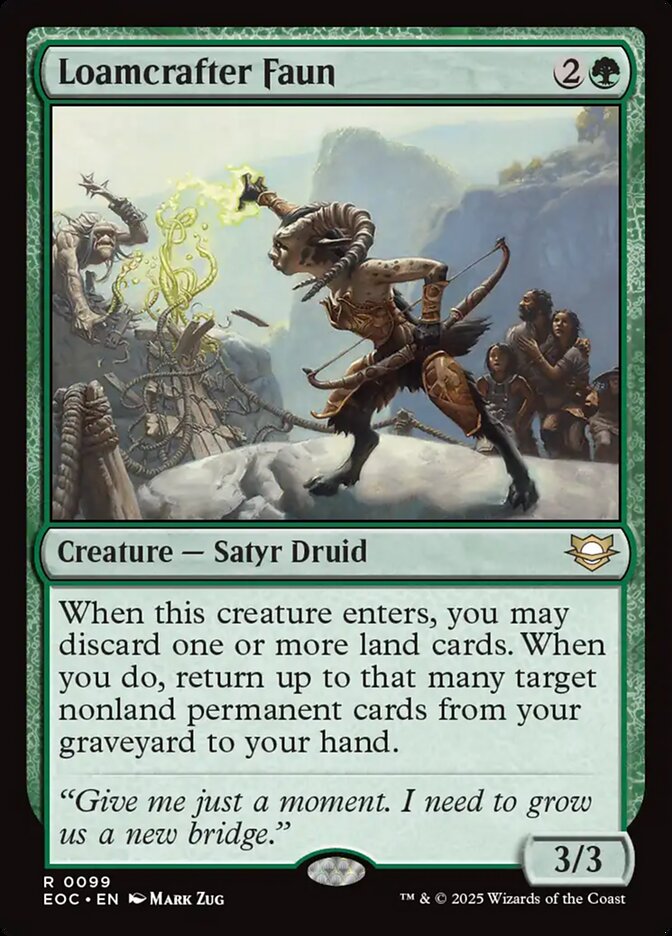 Loamcrafter Faun, Edge Of Eternities Commander Card Art