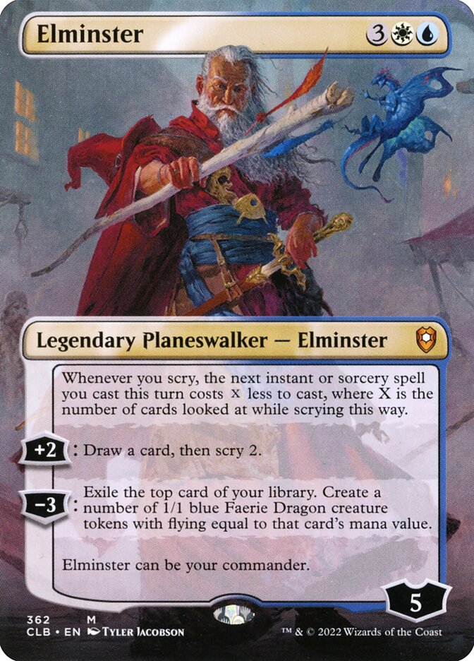 Elminster, Commander legends: battle for baldur's gate Card Art