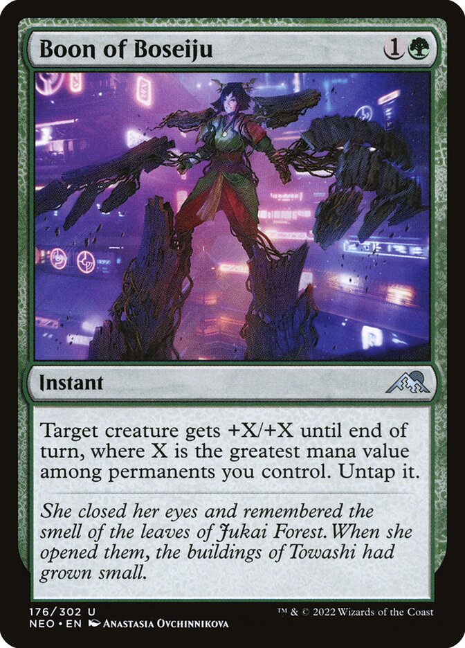 Boon of Boseiju, Kamigawa: neon dynasty Card Art