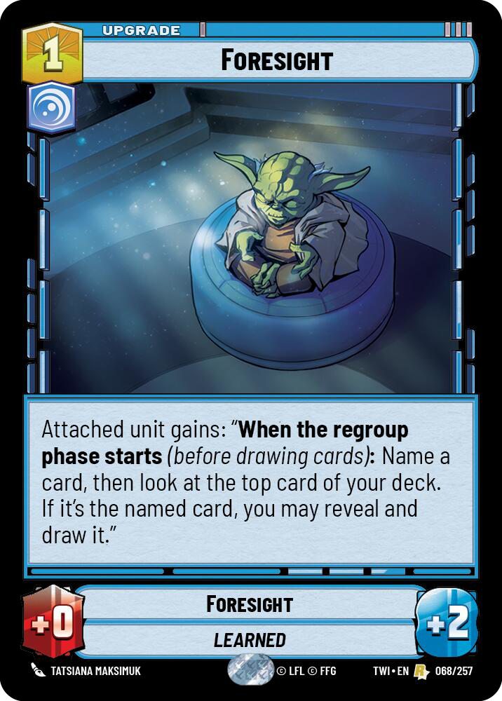 Foresight, Twilight of the Republic Card Art