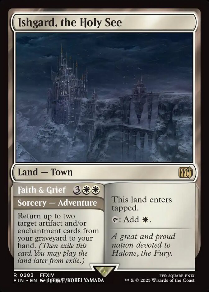 Ishgard, the Holy See // Faith & Grief, Final Fantasy Card Art