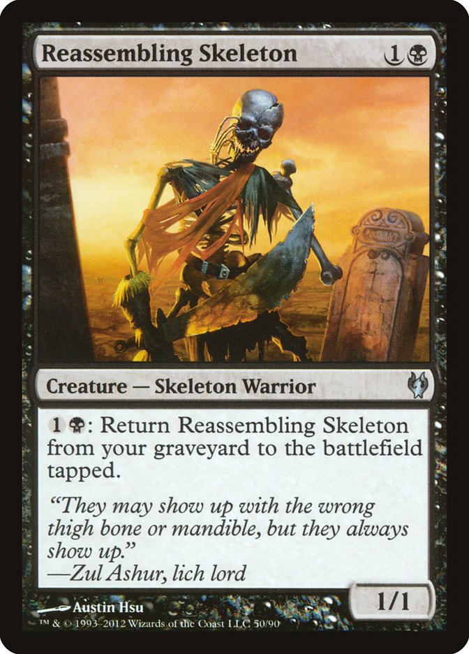 Reassembling Skeleton, Duel decks: izzet vs. golgari Card Art