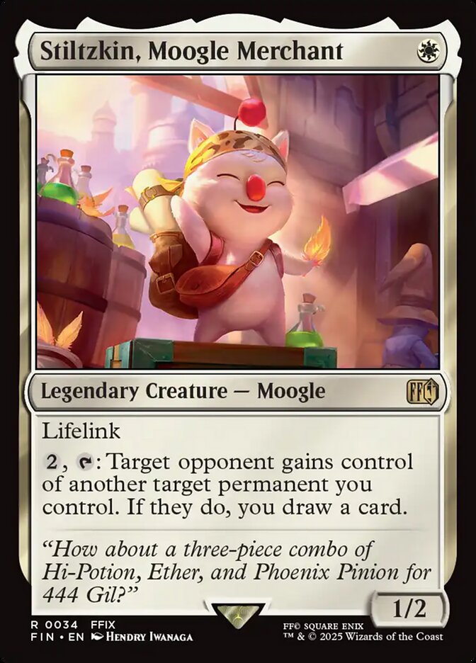 Stiltzkin, Moogle Merchant, Final fantasy Card Art