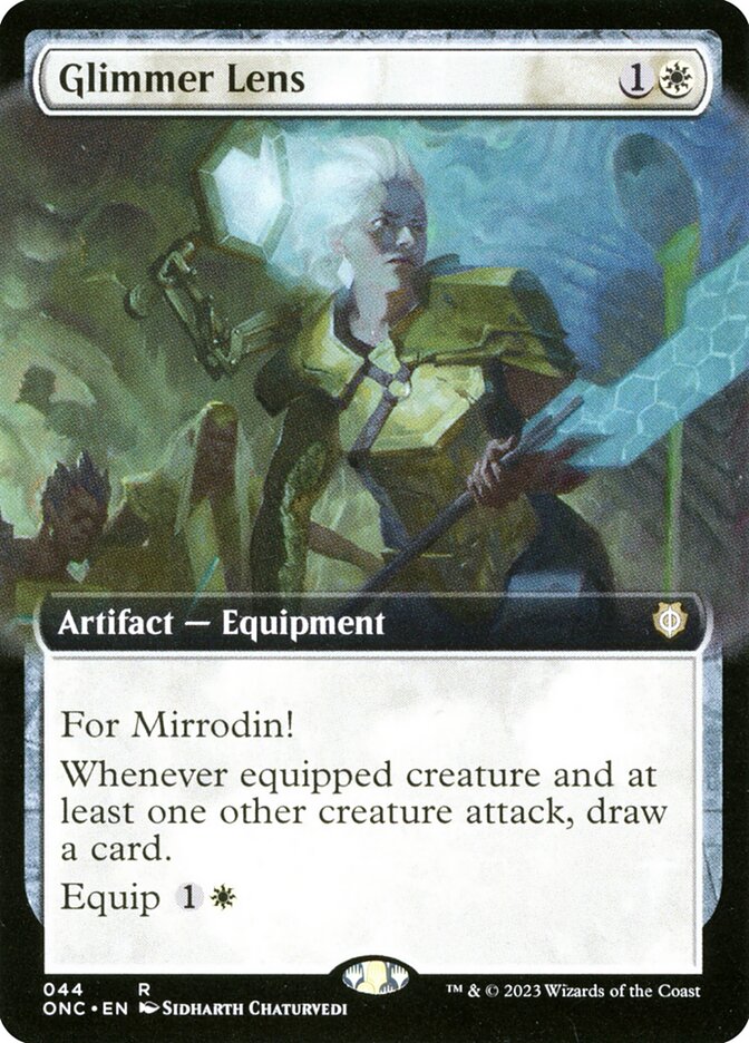 Glimmer Lens, Phyrexia: All Will Be One Commander Card Art