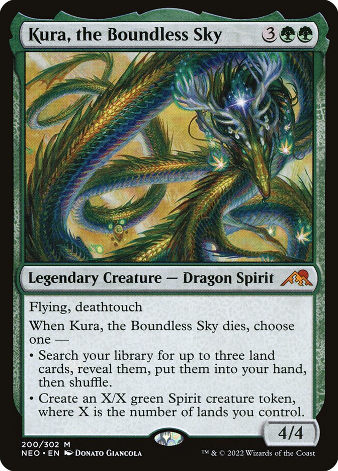 Kura, the Boundless Sky, Kamigawa: neon dynasty Card Art