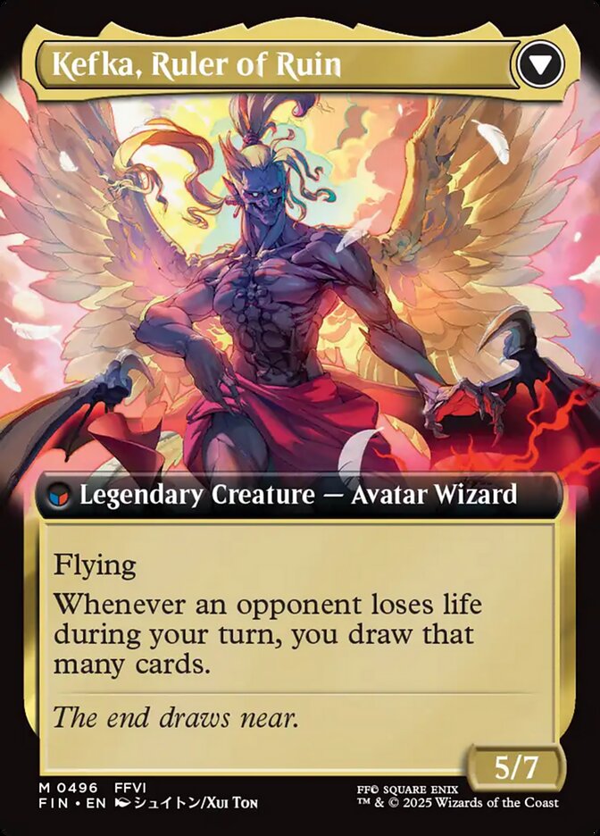 Kefka, Court Mage // Kefka, Ruler of Ruin, Final Fantasy Card Art