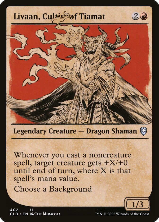 Livaan, Cultist of Tiamat, Commander legends: battle for baldur's gate Card Art