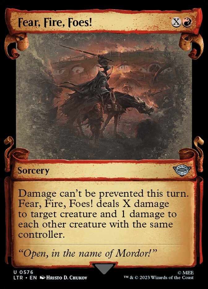 Fear, Fire, Foes!, The lord of the rings: tales of middle-earth Card Art