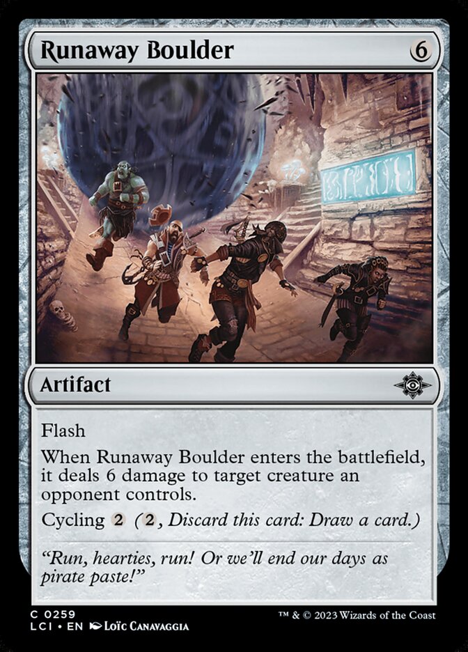 Runaway Boulder, The lost caverns of ixalan Card Art