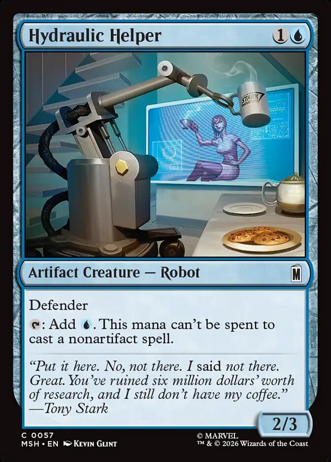 Hydraulic Helper, Marvel Super Heroes Card Art