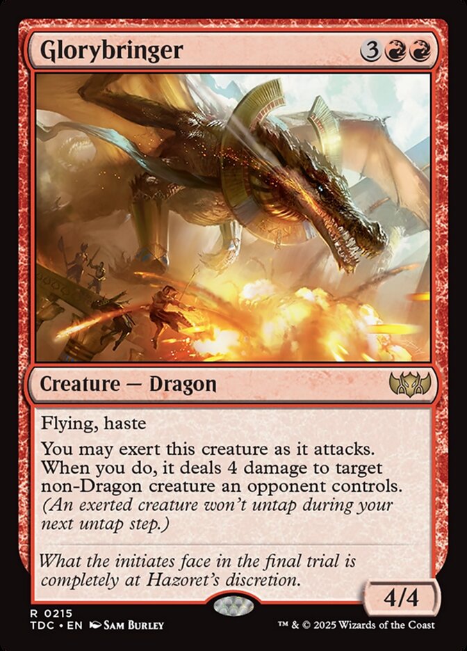 Glorybringer, Tarkir: dragonstorm commander Card Art