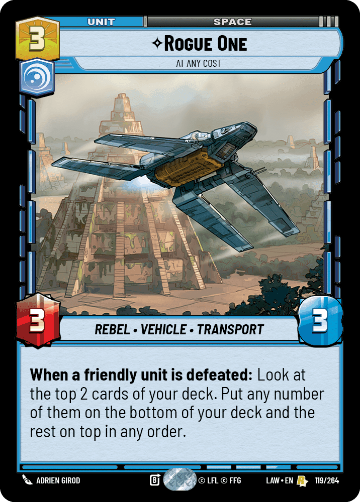 Rogue One, At Any Cost