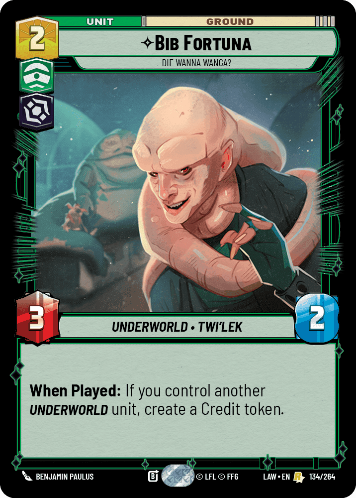Bib Fortuna, Die Wanna Wanga?