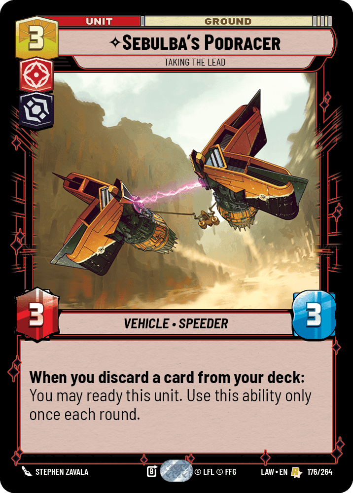 Sebulba's Podracer, Taking the Lead