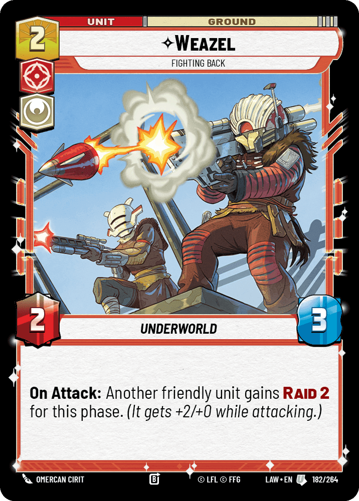 Weazel, Fighting Back