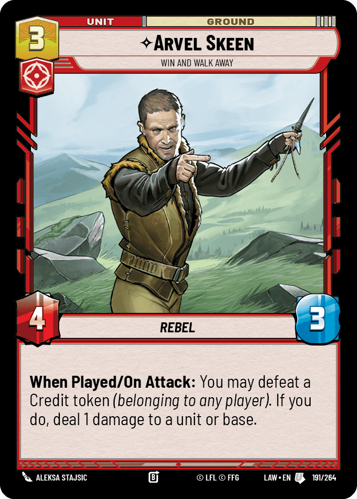 Arvel Skeen, Win and Walk Away