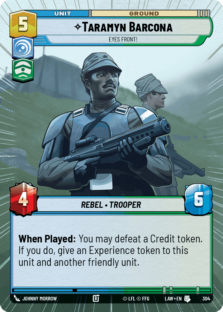 Taramyn Barcona, Eyes Front! - Hyperspace