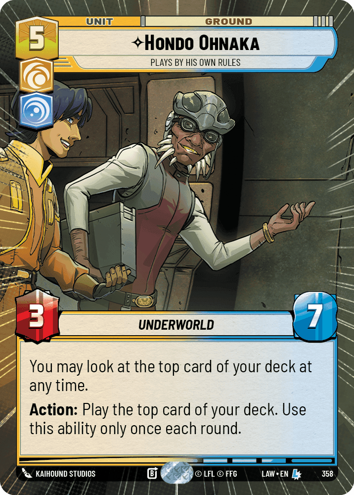Hondo Ohnaka, Plays By His Own Rules - Hyperspace