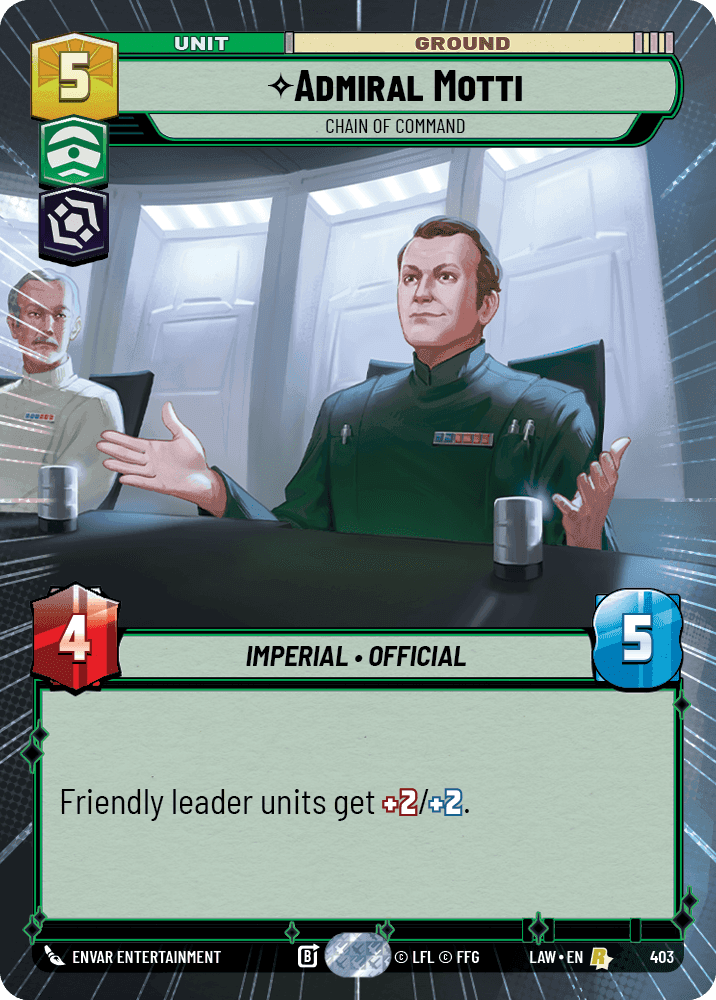 Admiral Motti, Chain of Command - Hyperspace