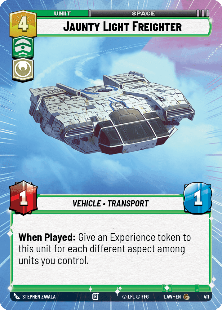 Jaunty Light Freighter - Hyperspace