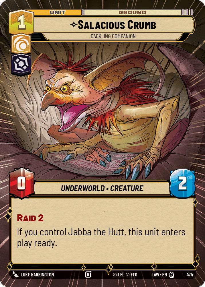 Salacious Crumb, Cackling Companion - Hyperspace