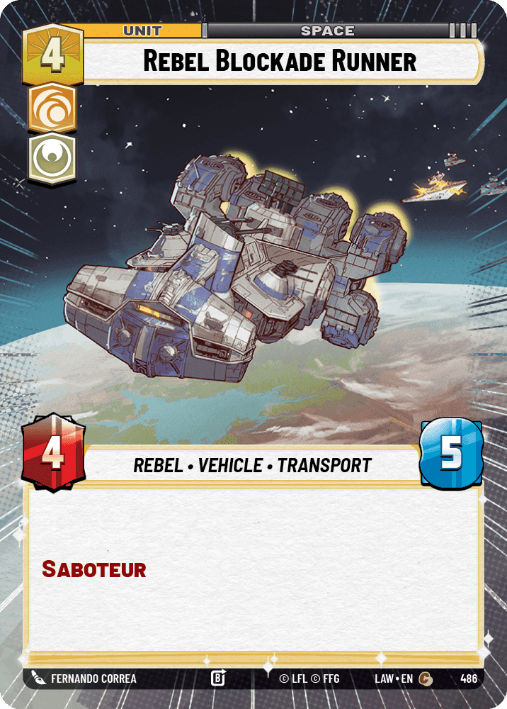 Rebel Blockade Runner - Hyperspace
