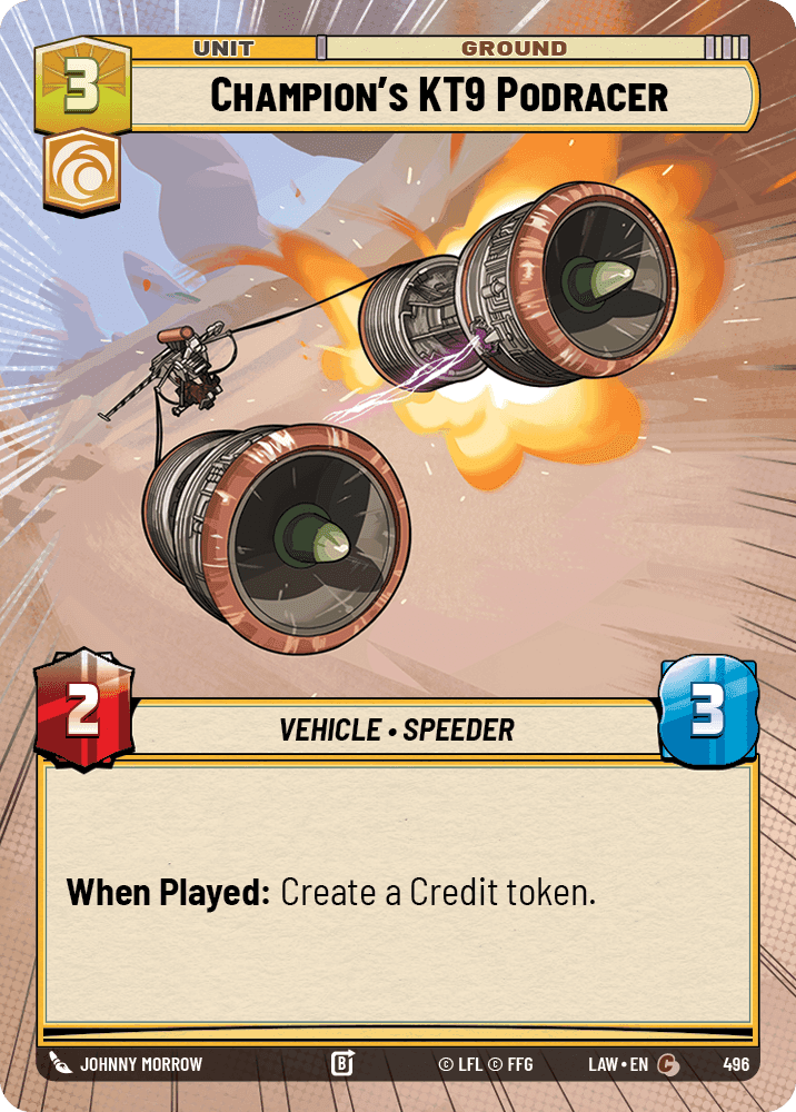 Champion's KT9 Podracer - Hyperspace