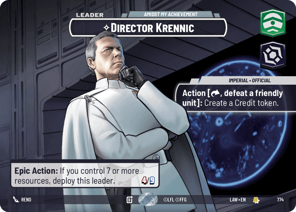 Director Krennic, Amidst My Achievement - Showcase