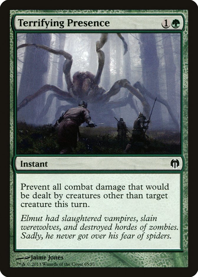 Terrifying Presence, Duel Decks: Heroes Vs. Monsters Card Art